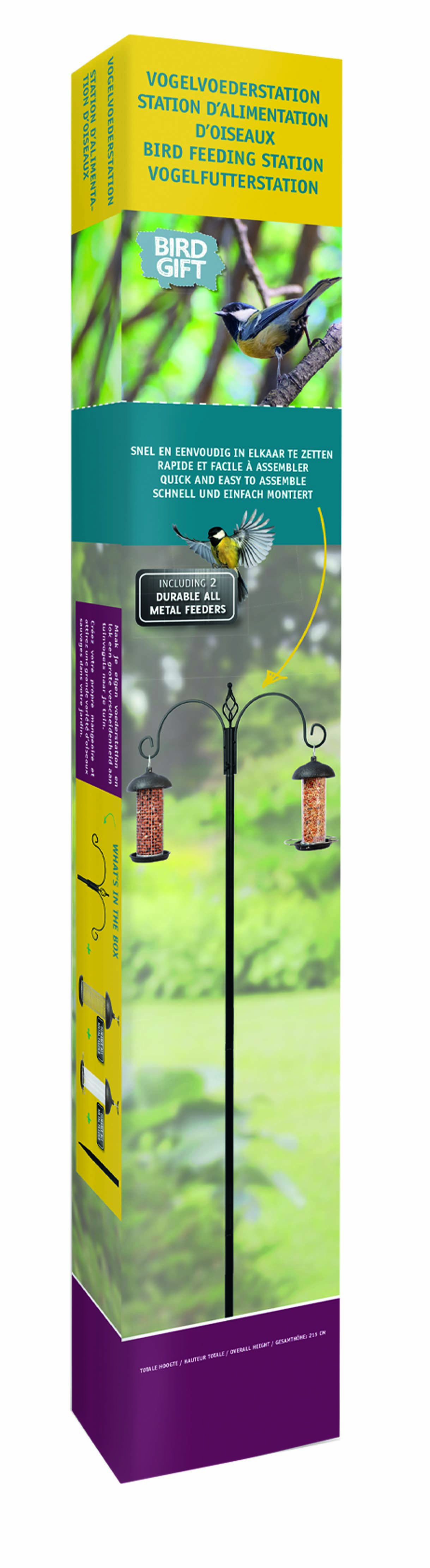 Bà»ten Voederstation met 2 feeders - 77x13x7 cm