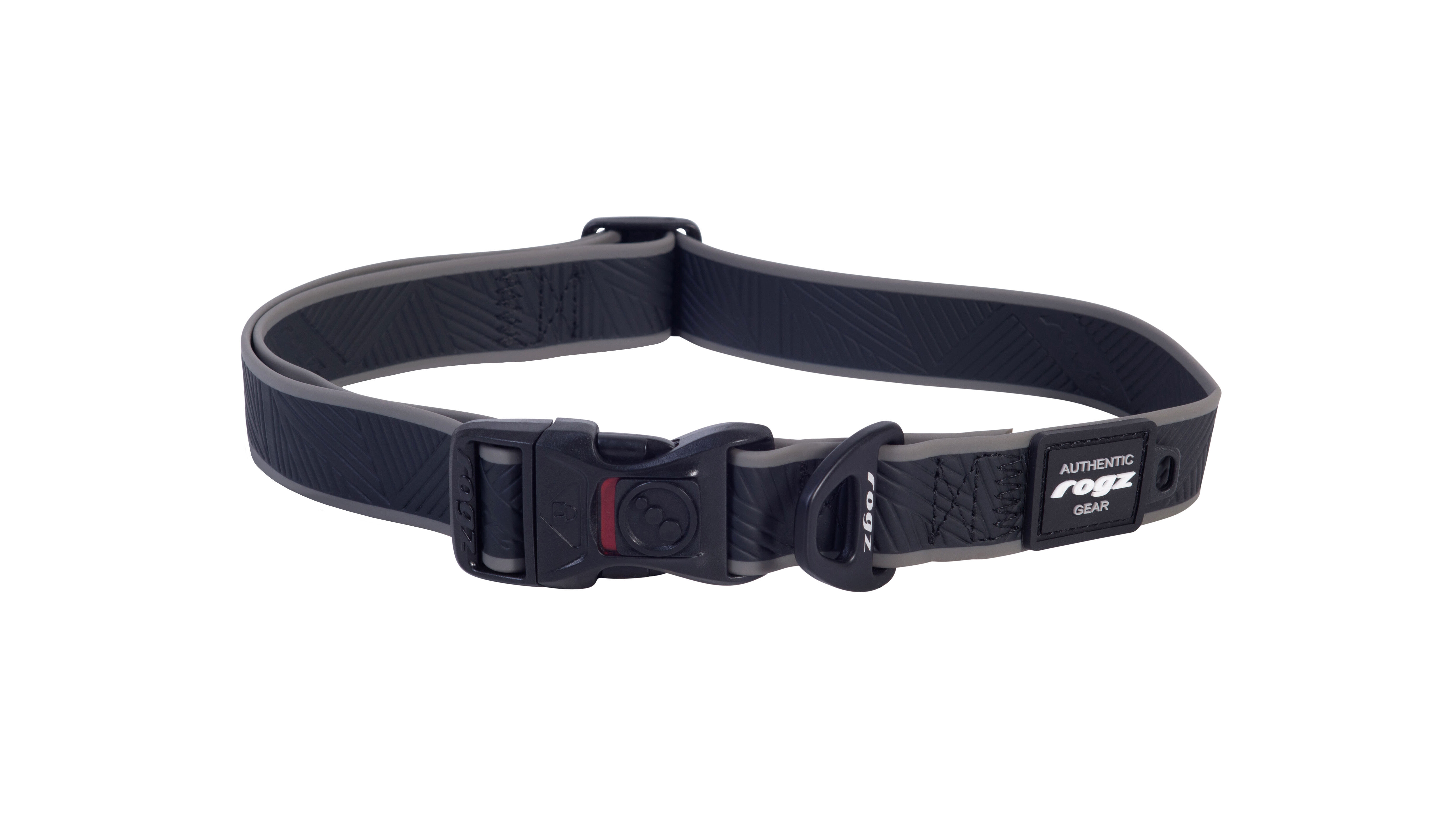 Rogz Beltz Amphibian - Halsband Hond - 25.00 cm - Zwart - 4.50 cm - XL - 2.00 cm