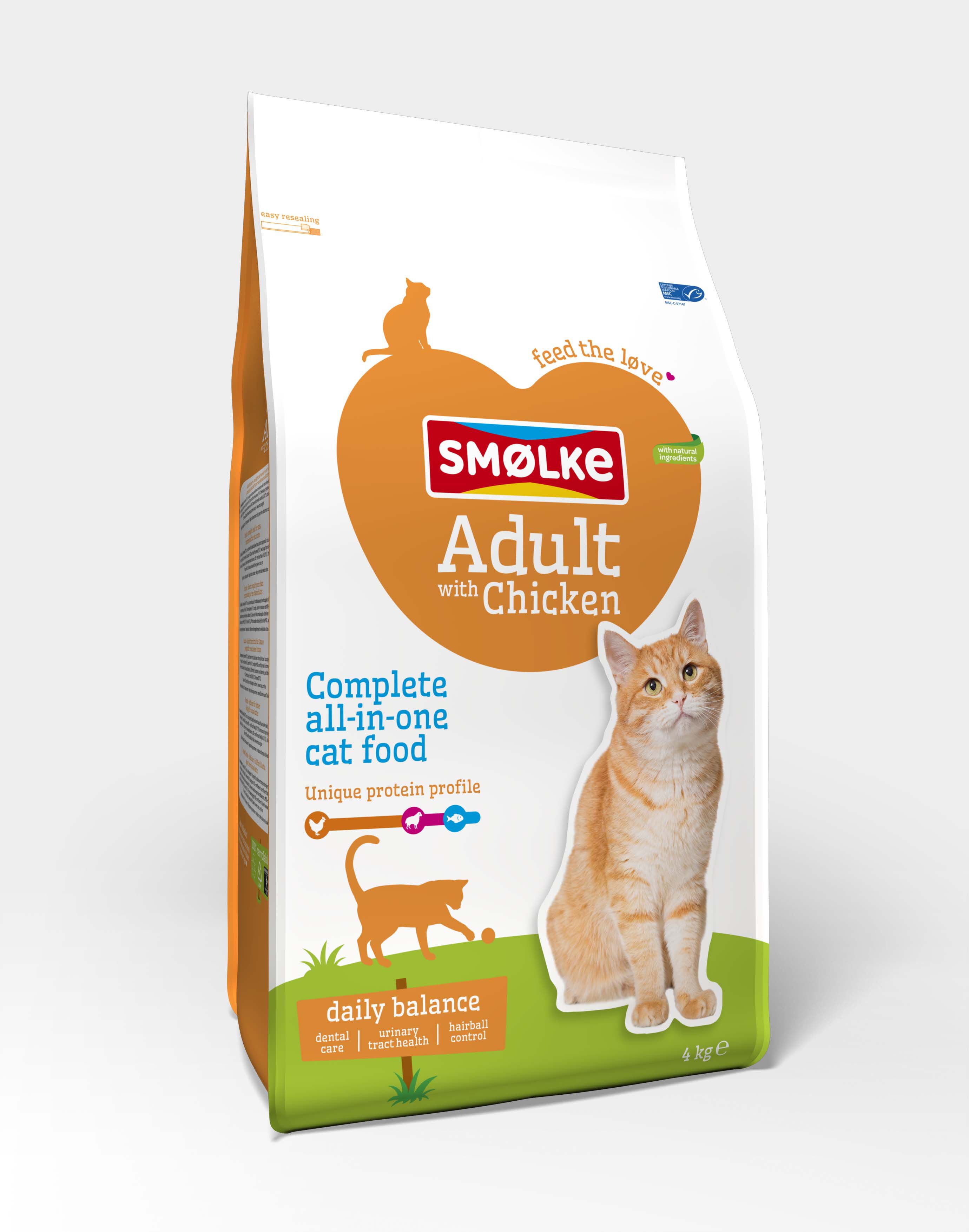 Smölke Adult - Kattenvoer - Kip - 4 kg