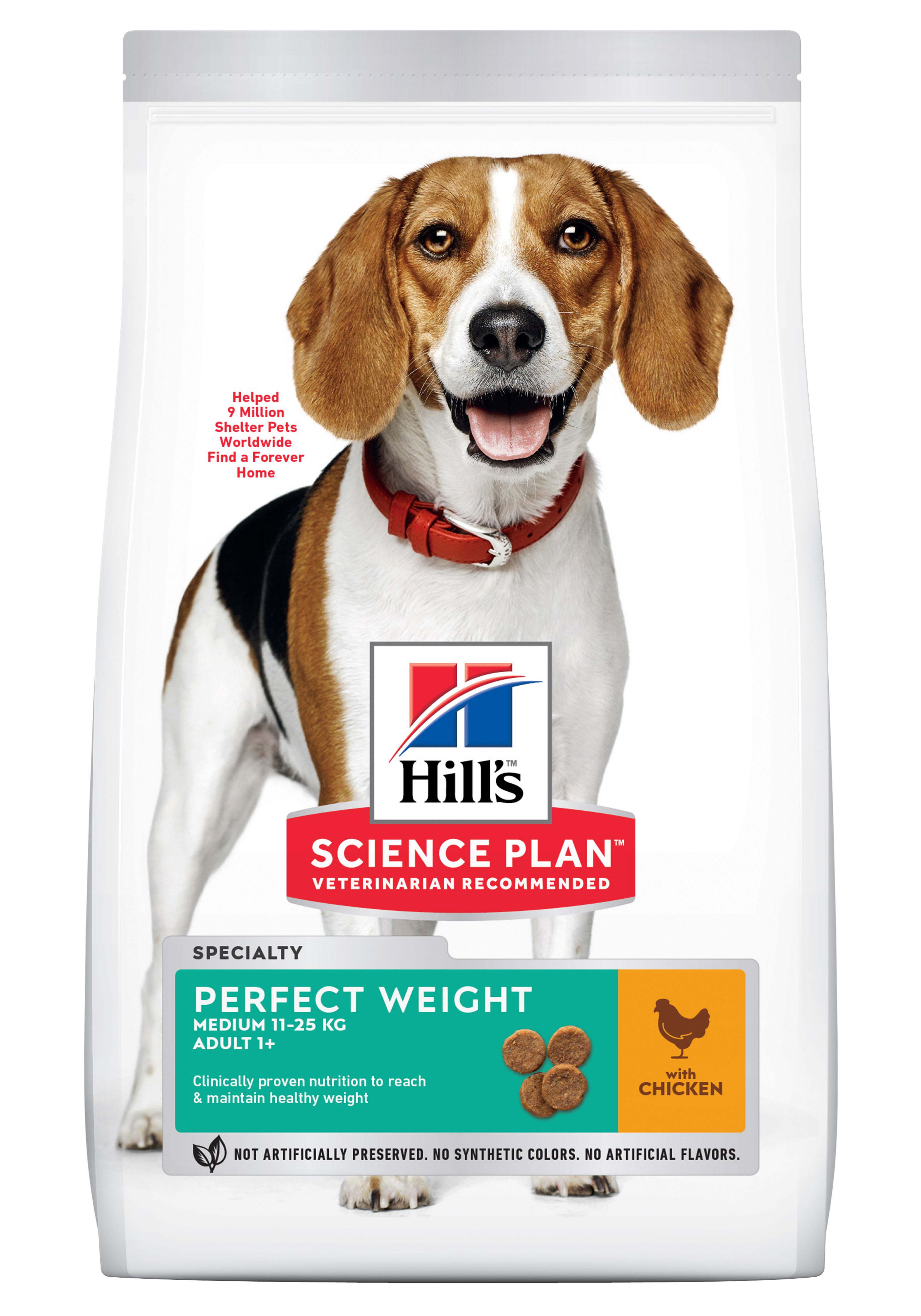 Hill's Science Plan Perfect Weight Adult Medium - Hondenvoer - 2 - kip Hill's Science Plan Perfect Weight Adult Medium - Hondenvoer - 2 - kip