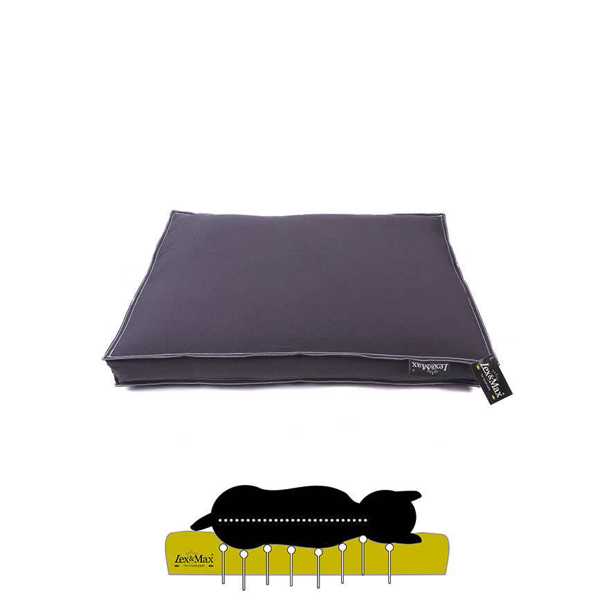 Lex & Max Tivoli - Orthopedisch Benchkussen - Grijs - 50x75x13 cm - M