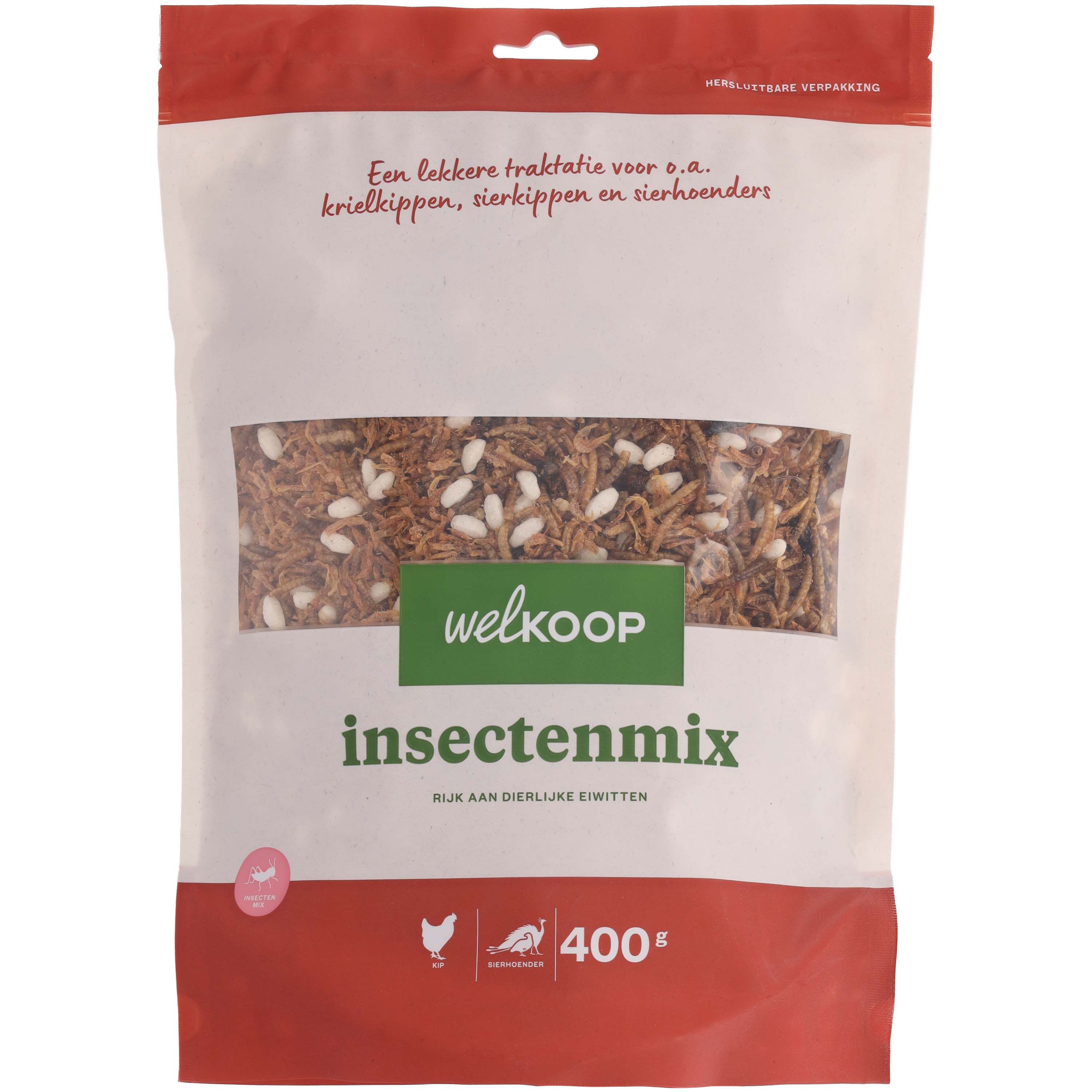 Welkoop Insectenmix - Kippensnack - 400 Welkoop Insectenmix - Kippensnack - 400