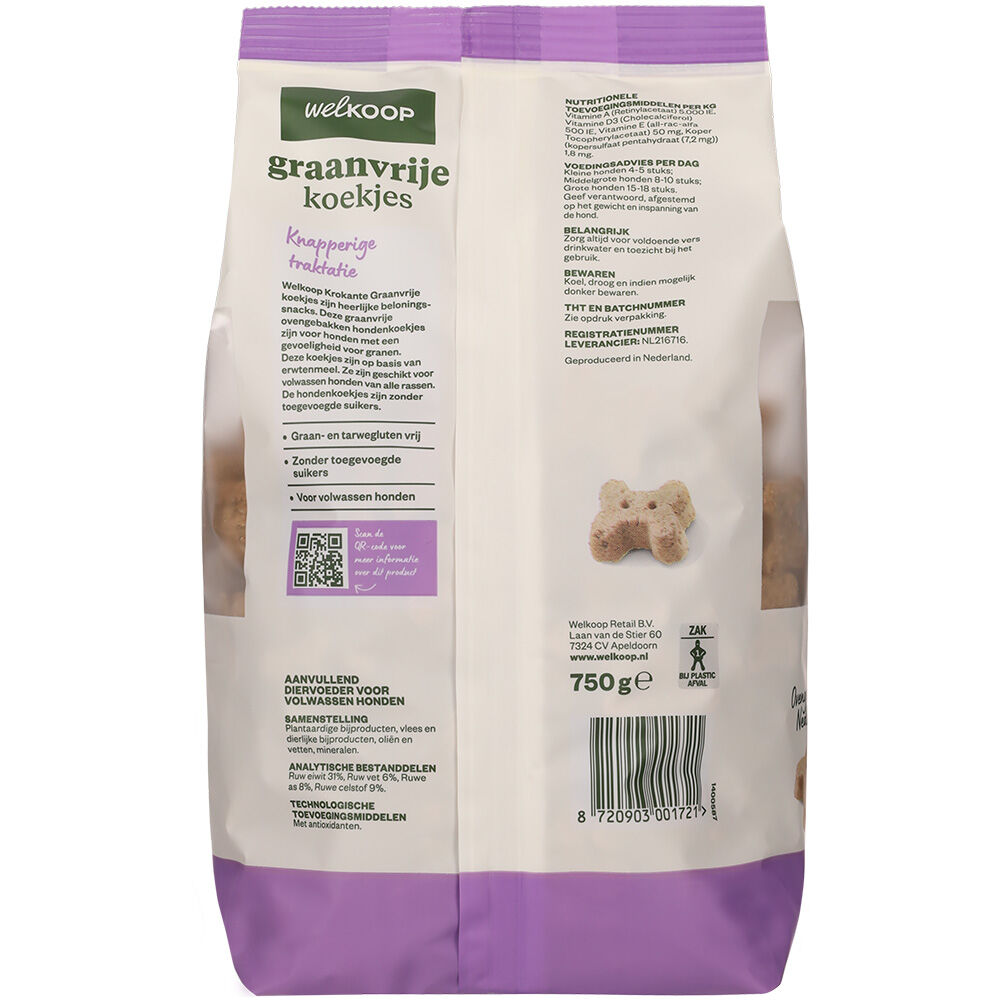 Welkoop Graanvrije - Hondenkoekjes - 750