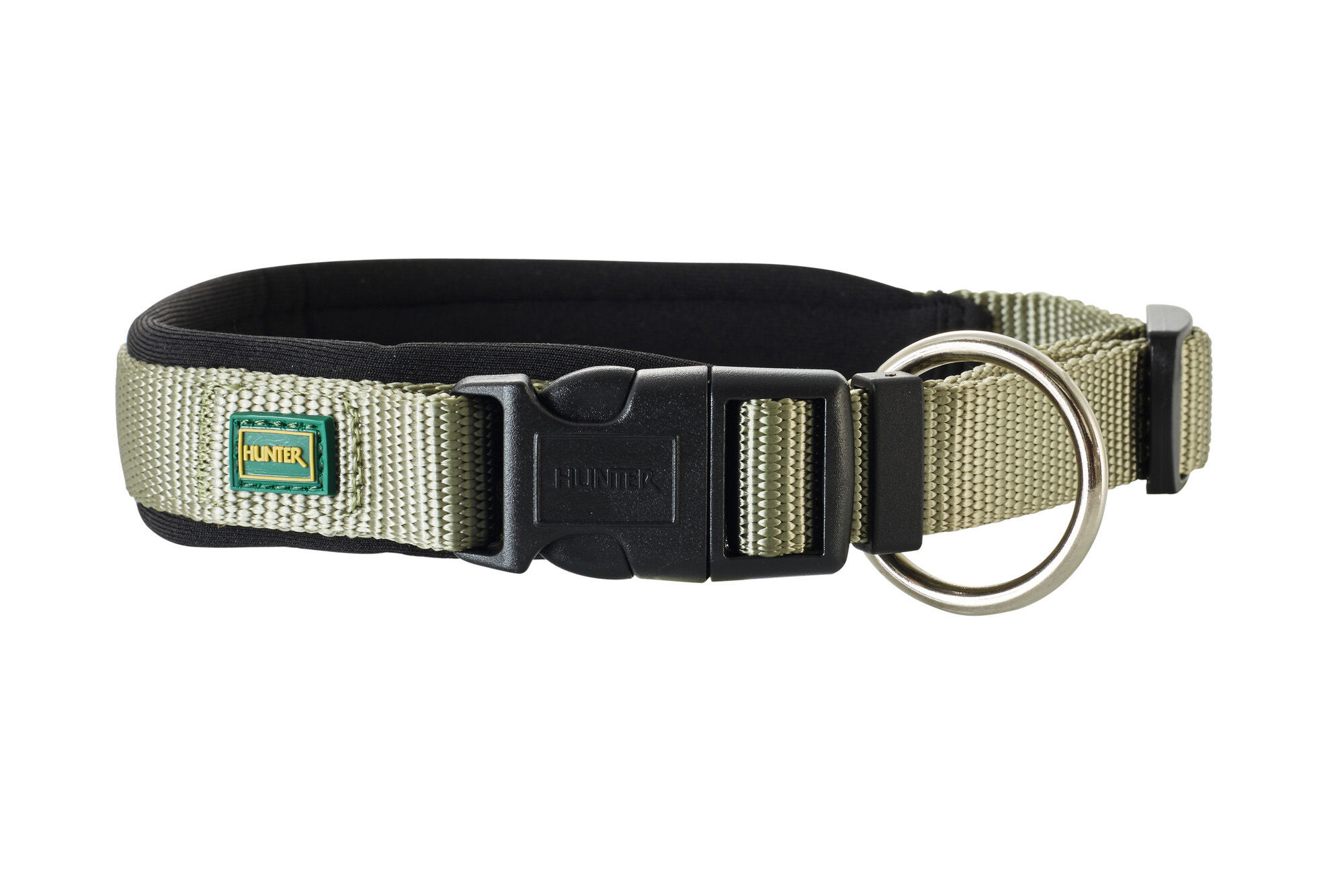 Hunter Vario Plus - Halsband Hond - 25.00 cm - Groen - 4.50 cm - L-XL - 60.00 cm - 2.00 cm
