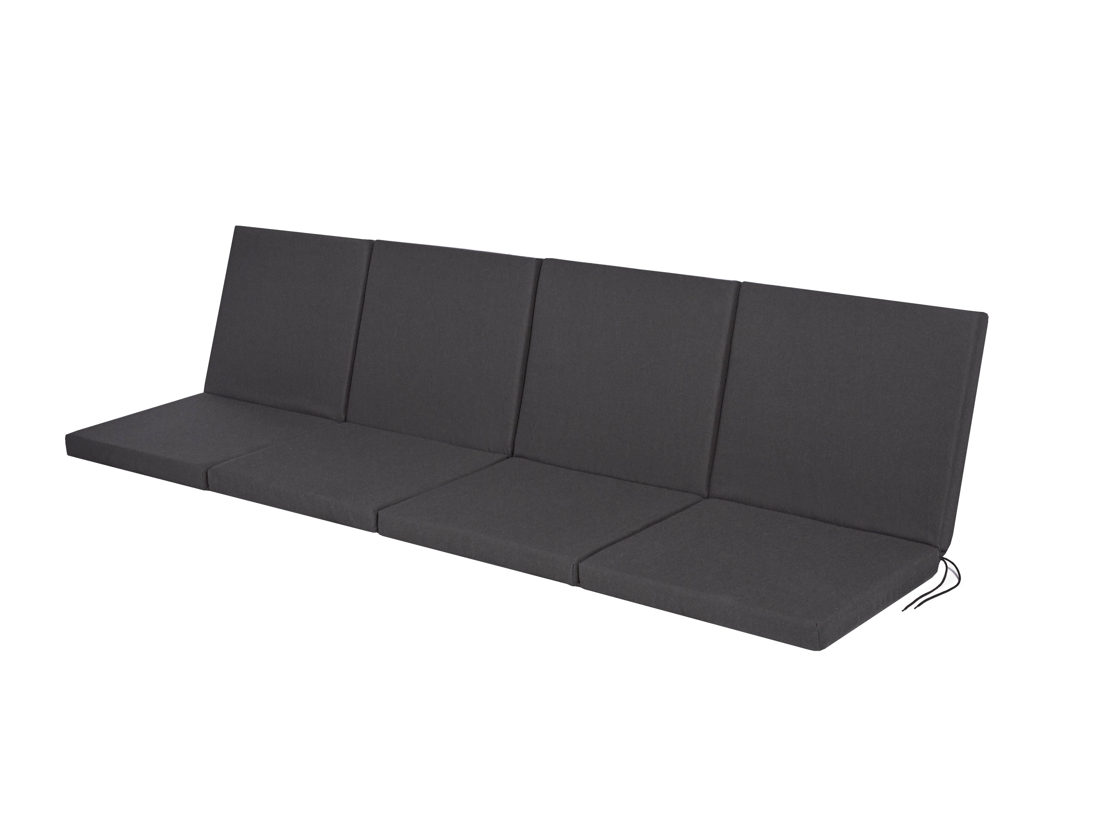 Talen Buitenmeubelen voor 4-zitsbank Zeist en 4-zitsbank Lisse - Bankkussen - Antraciet - 220x96x6cm - Antraciet