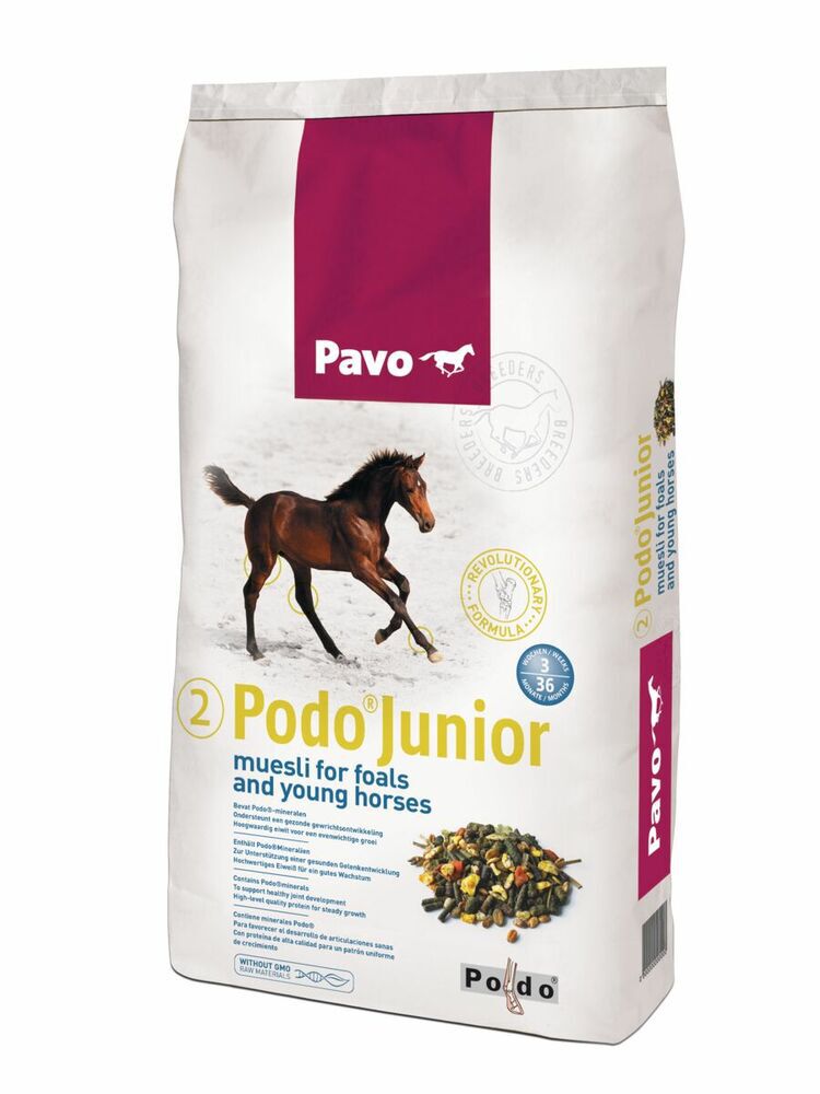 Pavo Podo®Junior Paardenmuesli - Specialiteit - 15 kg - Zak