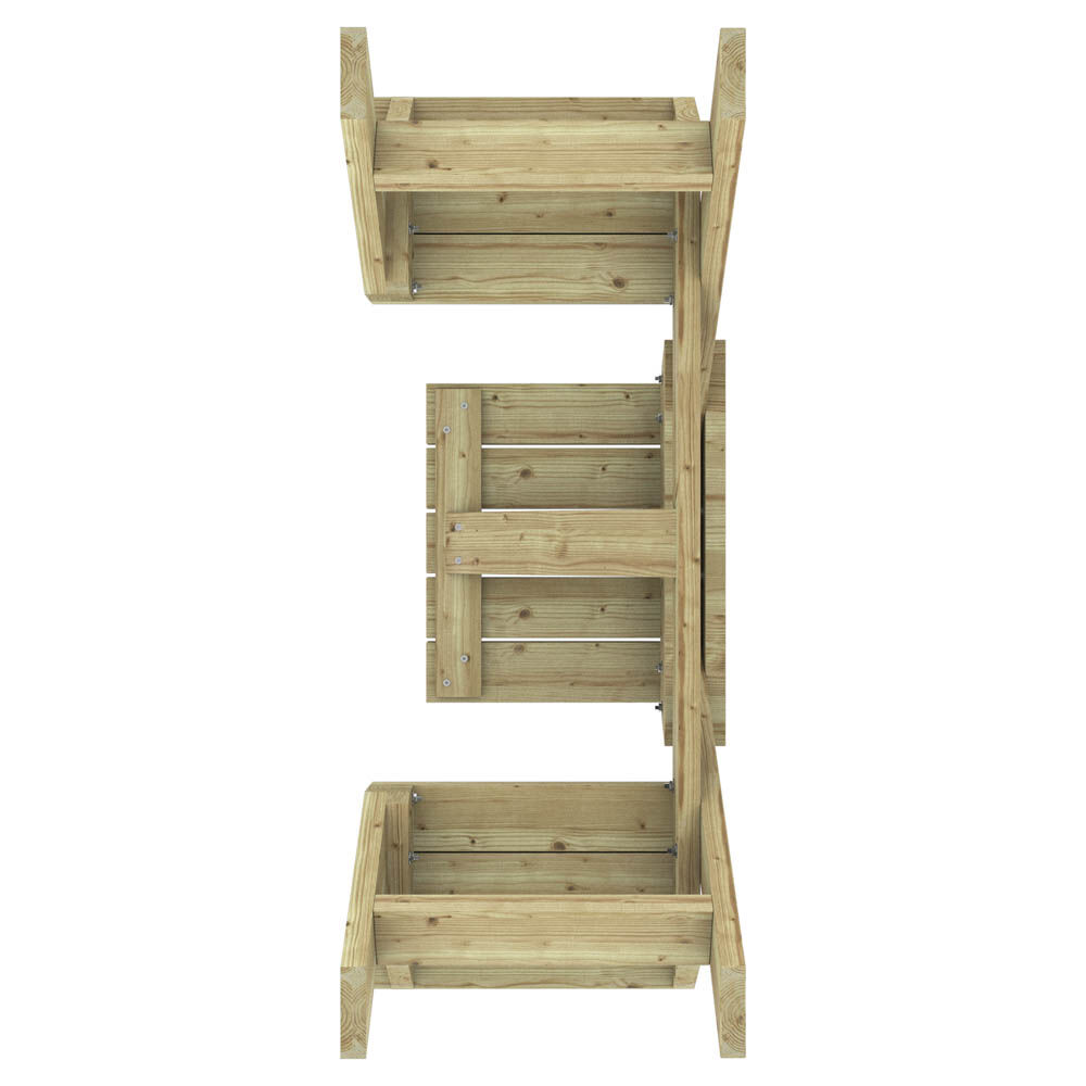 Outdoor Life Products Bente - Picknicktafel - Groen - 160x58x58 cm