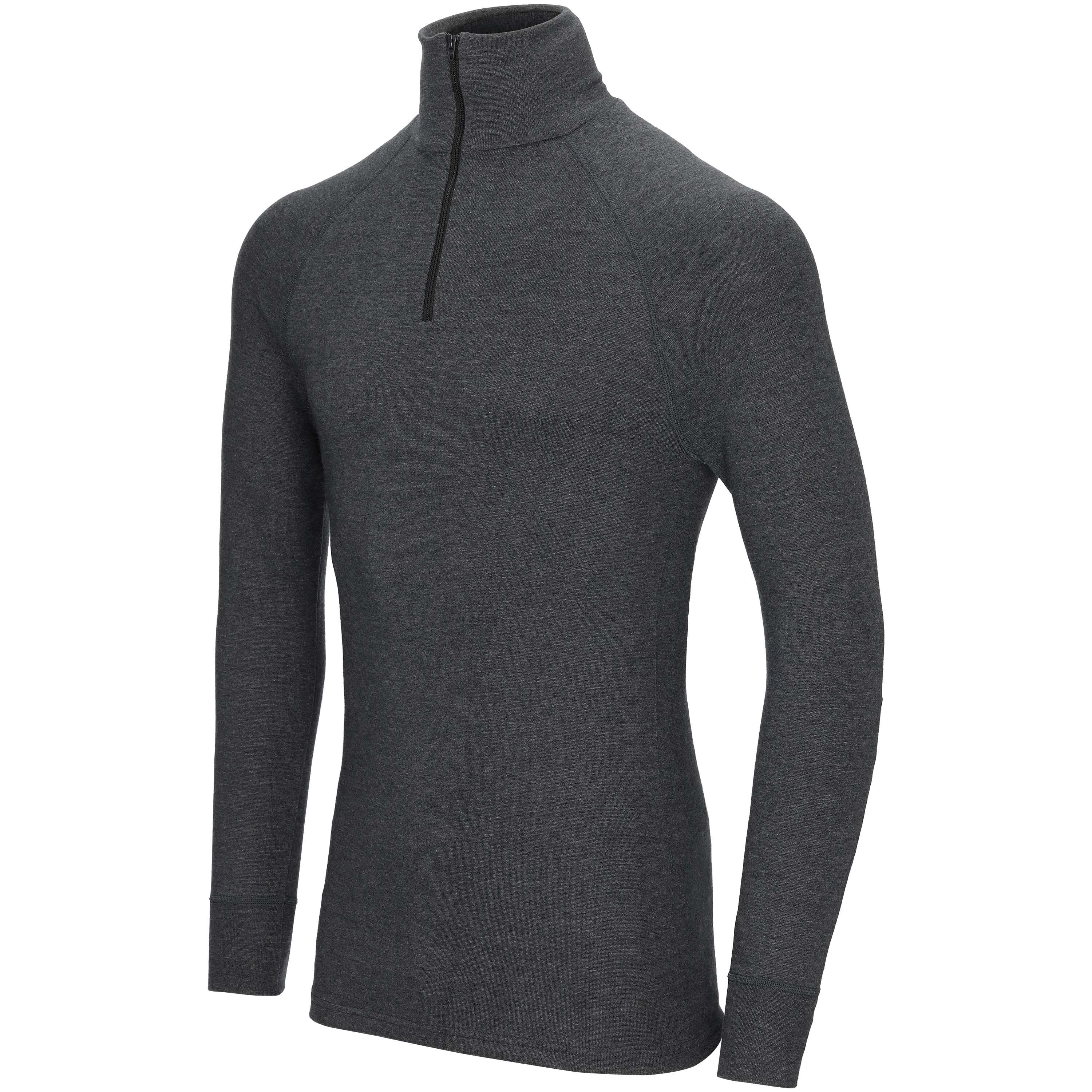 Welkoop - Thermoshirt met Col - M - Antraciet