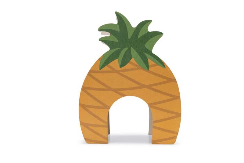 Beeztees Hamsterhuis Ananas - Knaagdierspeelgoed - 18x14x9 cm