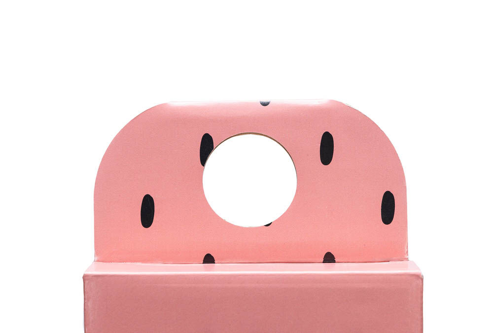 Beeztees Luipaard - Krabplank - 1.00 cm - Roze - 45.00 cm - 1.00 cm