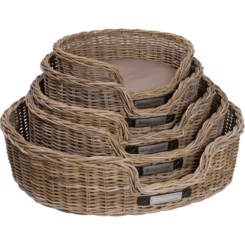 Happy-House Riet - Hondenmand - Beige/Bruin - 25x46x50 cm - Klein
