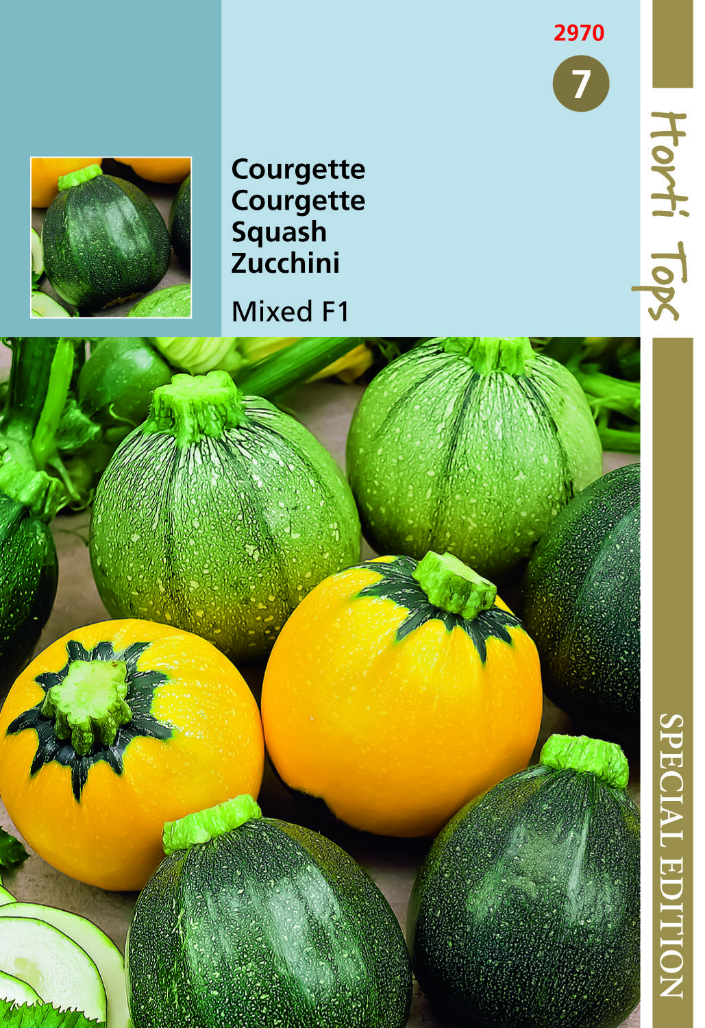 Hortitops Courgette Cucurbita pepo - Groentezaden Hortitops Courgette Cucurbita pepo - Groentezaden