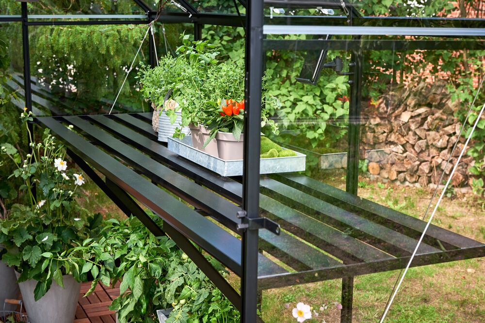 Halls Qube 610 - Kweektafel - Zwart - 5x60x316 cm