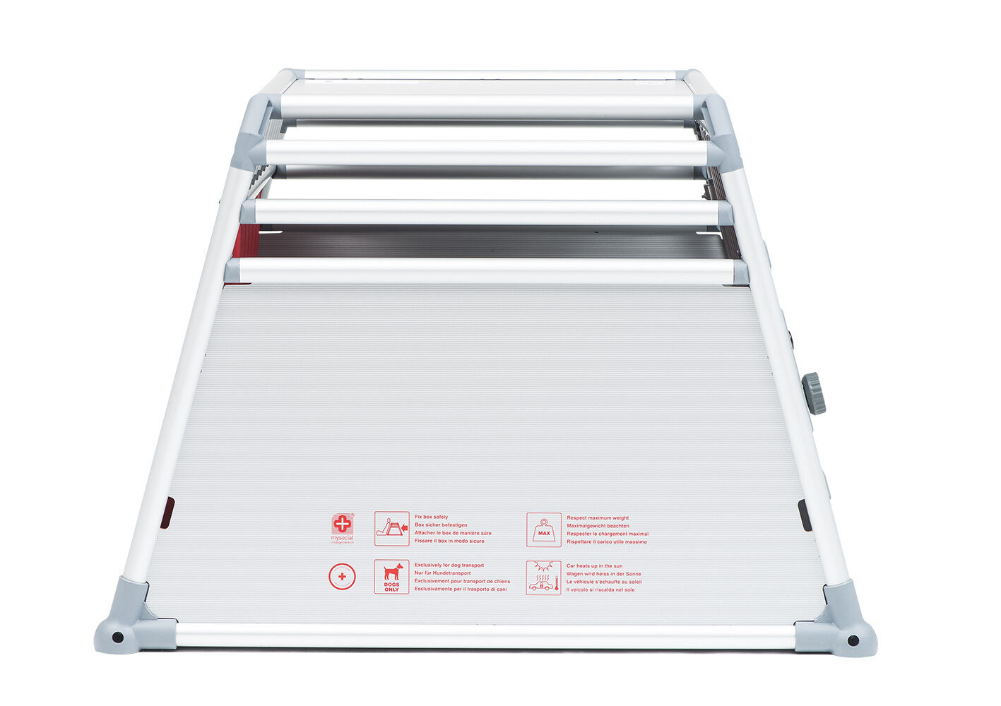 4Pets Pro 3 - Autobench Hond - 66.00 cm - chroom - 6868.00 cm - L - 93.50 cm