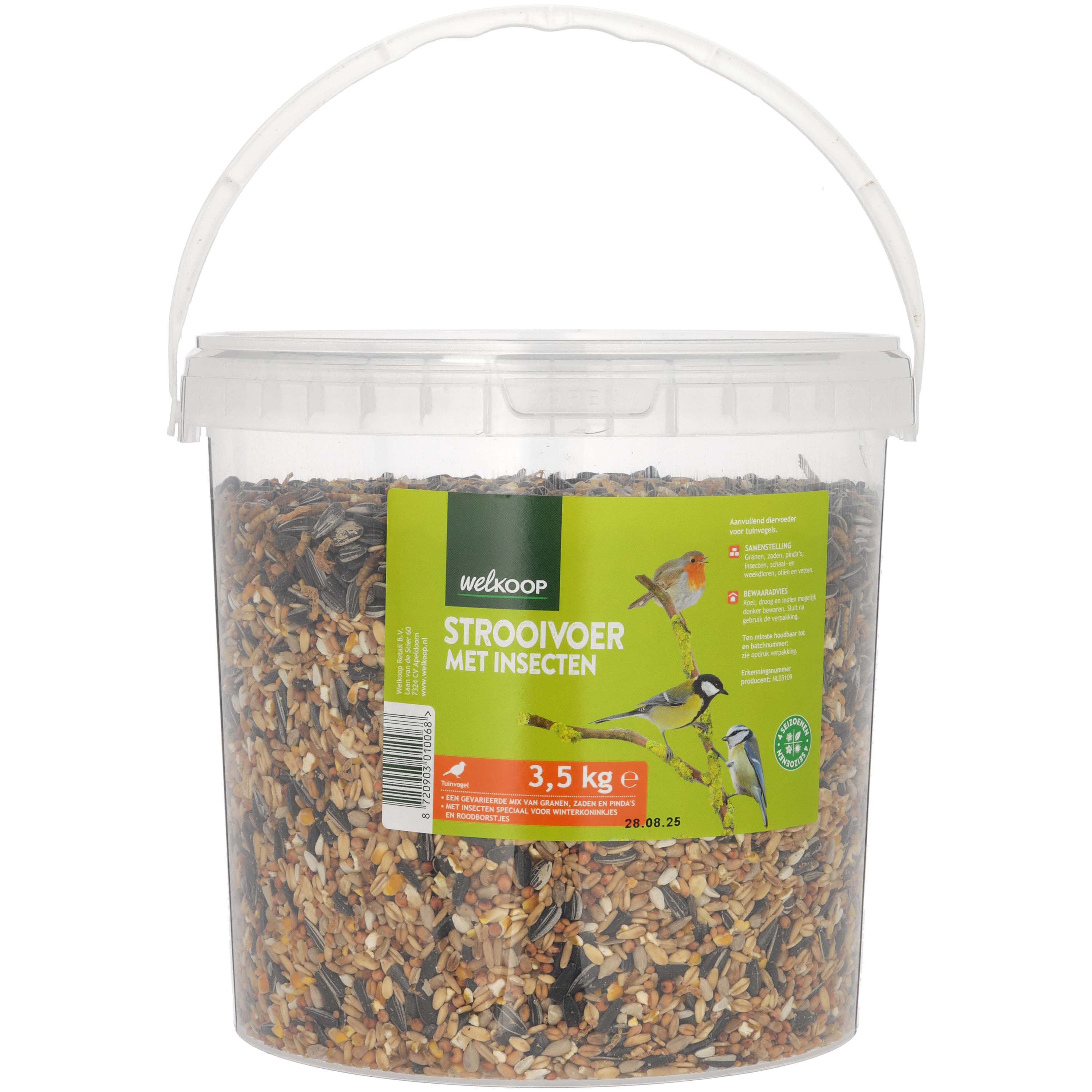 Welkoop - Strooivoer - in emmer - 3.5 - insecten