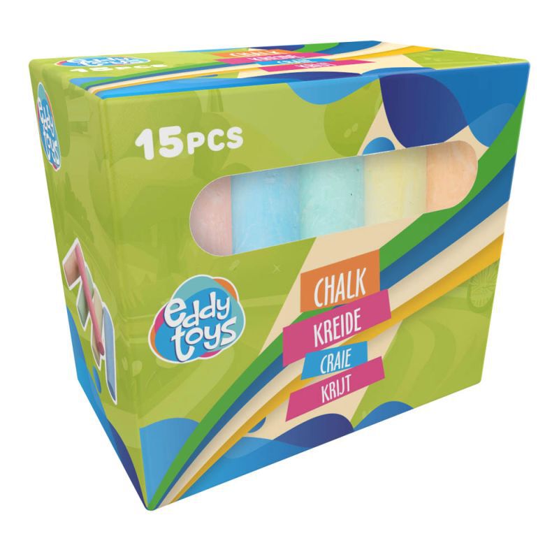 Eddy Toys 15 delig - Krijt Eddy Toys 15 delig - Krijt
