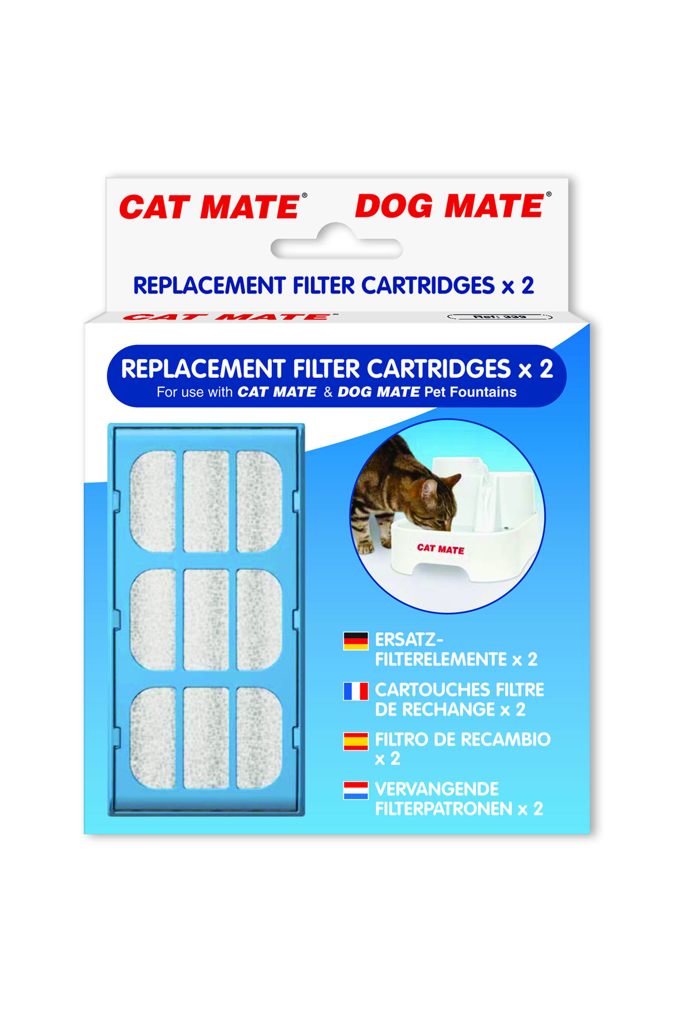 Catmate Drinkfontein - vervangingsfilter Catmate Drinkfontein - vervangingsfilter