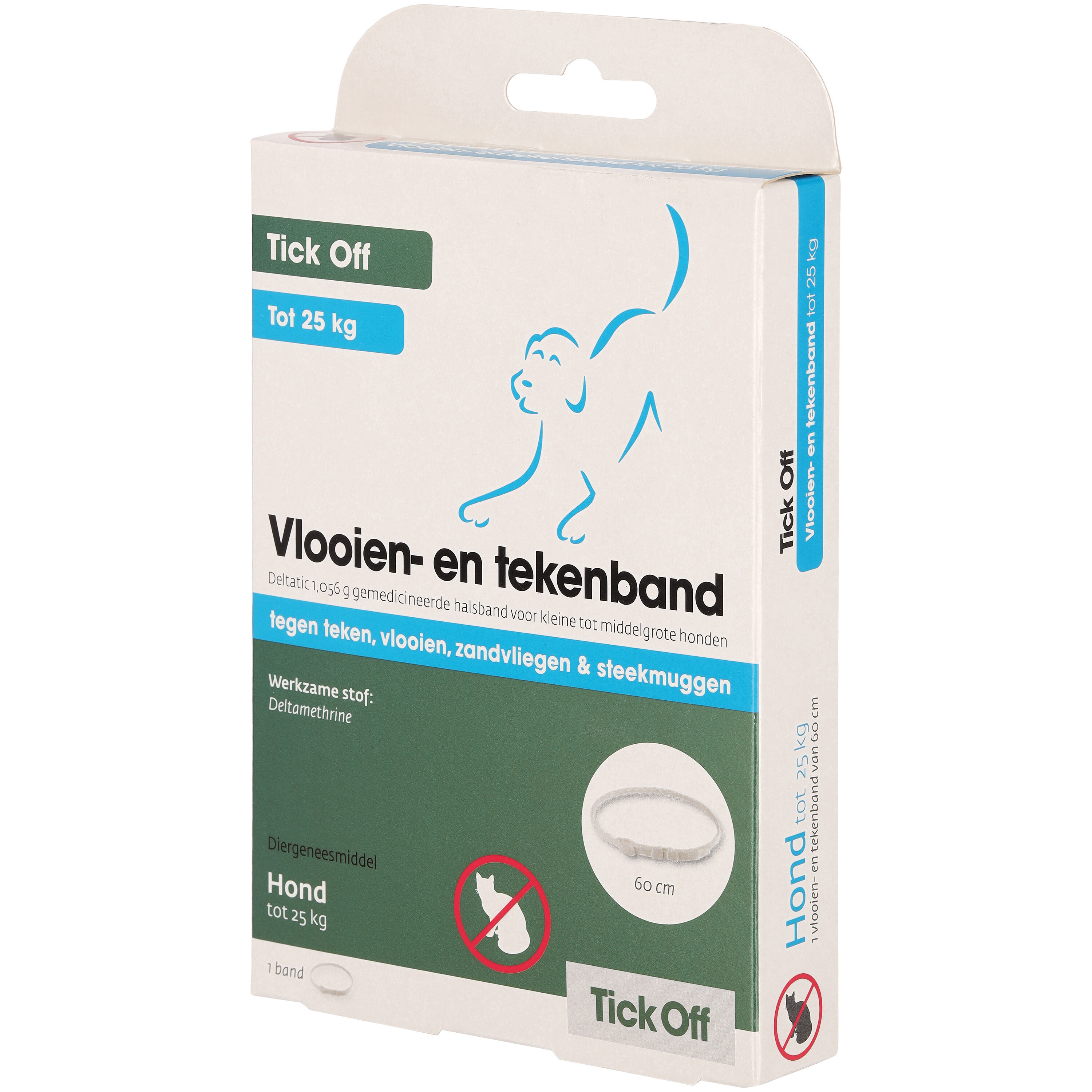 Tick off - Anti Vlooien en Tekenband Hond - S/M