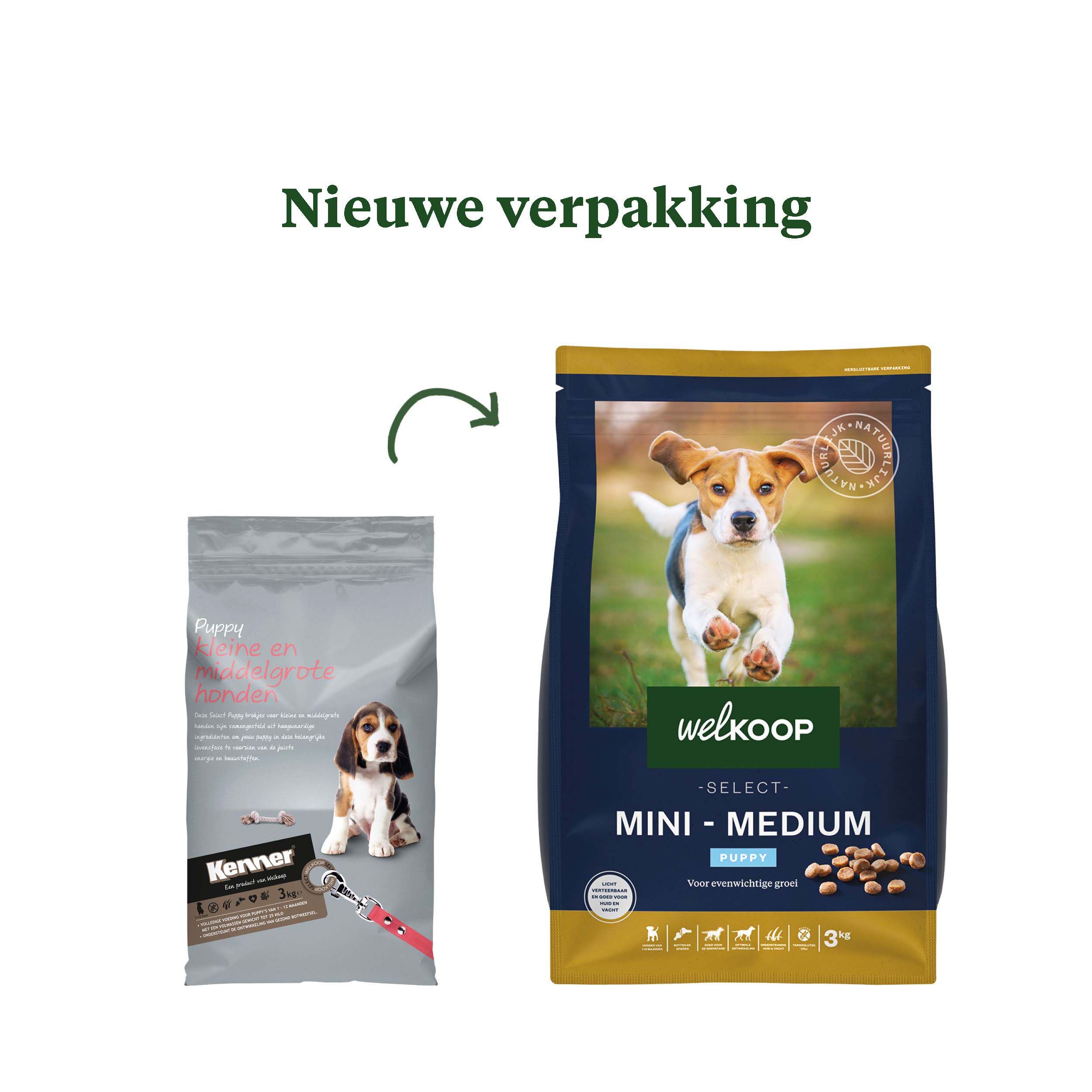 Welkoop Select Puppy Mini-Medium Krokante brokken - Hondenvoer - 3.00 - kip