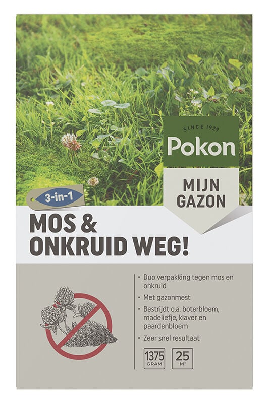 POKON Mos en Onkruid weg - Gazonmeststof POKON Mos en Onkruid weg - Gazonmeststof