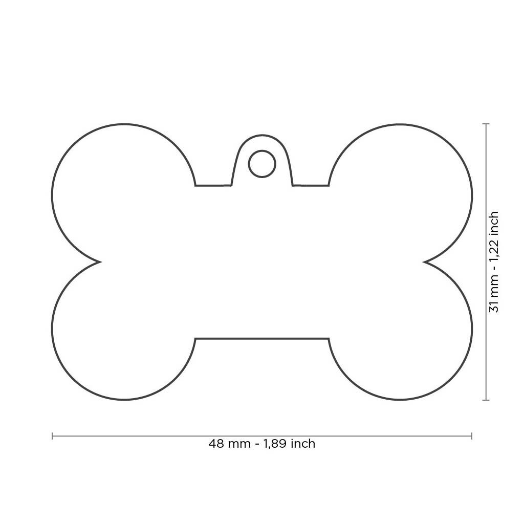My Family Bot - Hondenpenning - wit - XL