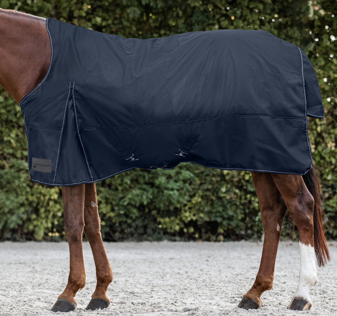Waldhausen Nordic Hoge nek 200 gr - Winterdeken - Paardendeken - 1.00 cm - Blauw - 1.00 cm - 125/175 - 1.00 cm