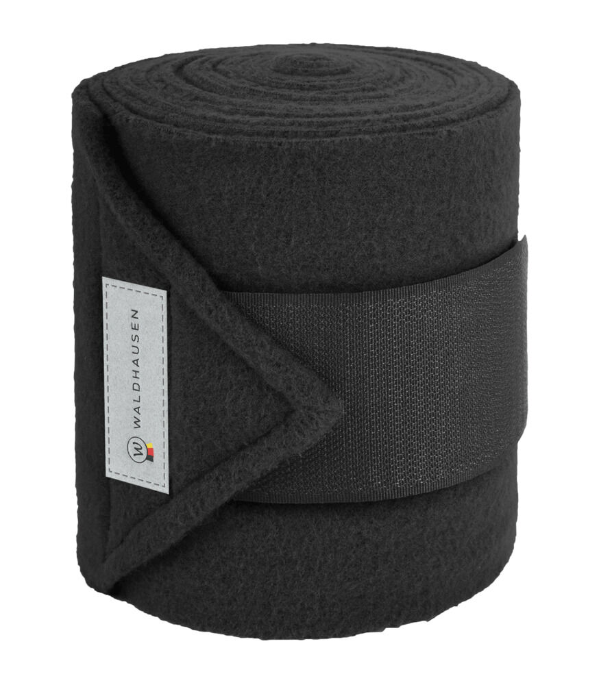 Waldhausen Bandage - Fleece - 4 stuks - Beenbescherming - Zwart - 300.00 cm
