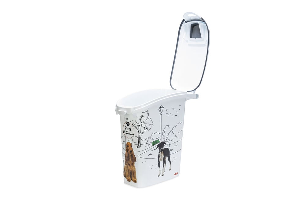 Curver Hond - Voercontainer - 23.00 l - 43.00 cm - Wit Grijs - 49.00 cm - 28.00 cm