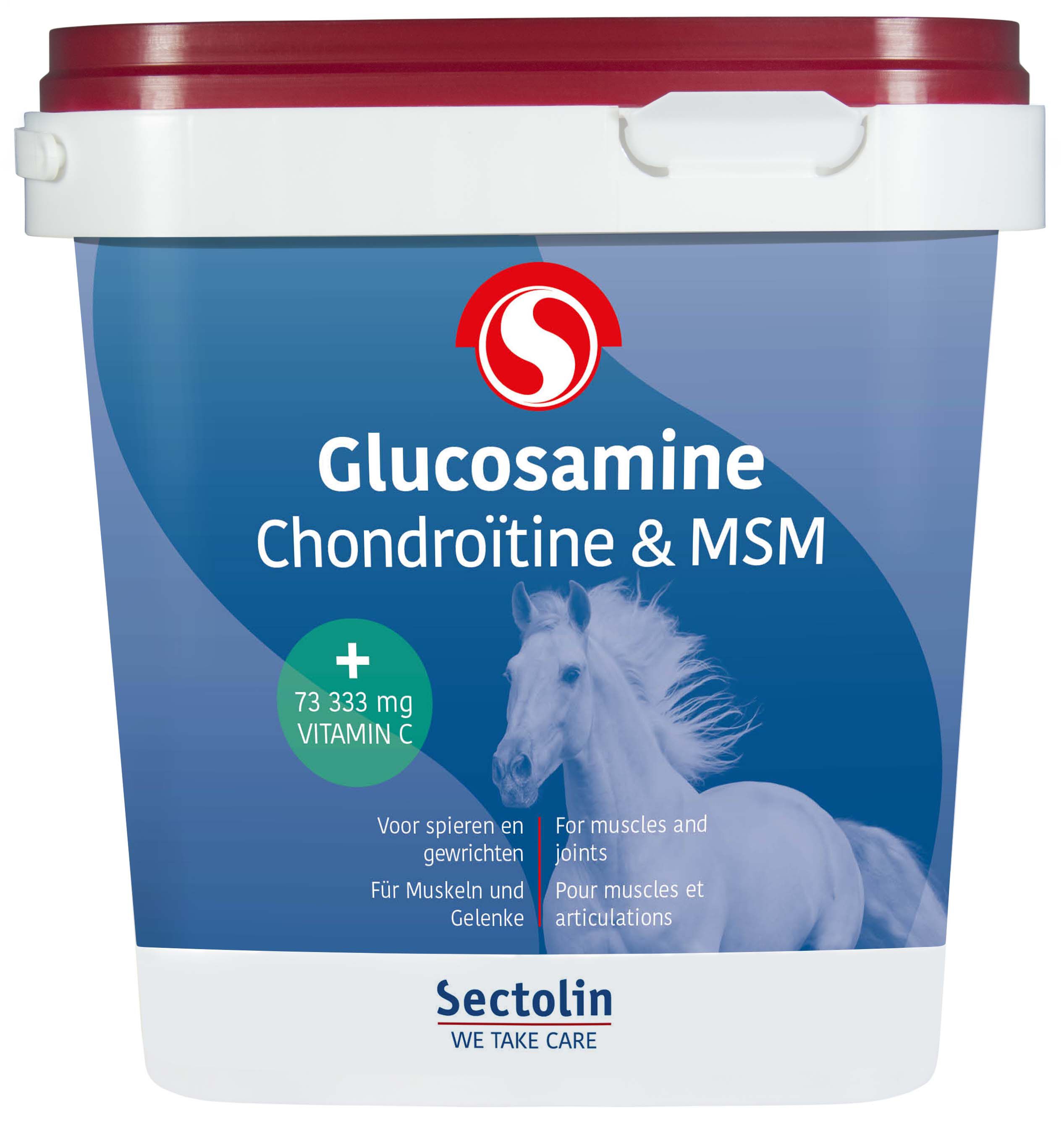 Sectolin Glucosamine - Chondroïtine & MSM  Poeder - Gewricht & Spiersupplement Paard