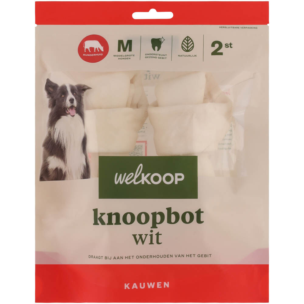Welkoop - Knoopbot M Wit - rund - M Welkoop - Knoopbot M Wit - rund - M