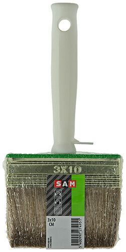 SAM - Blokborstel 3x10cm - Bruin - 12.5x10x3 cm - 21.5 cm