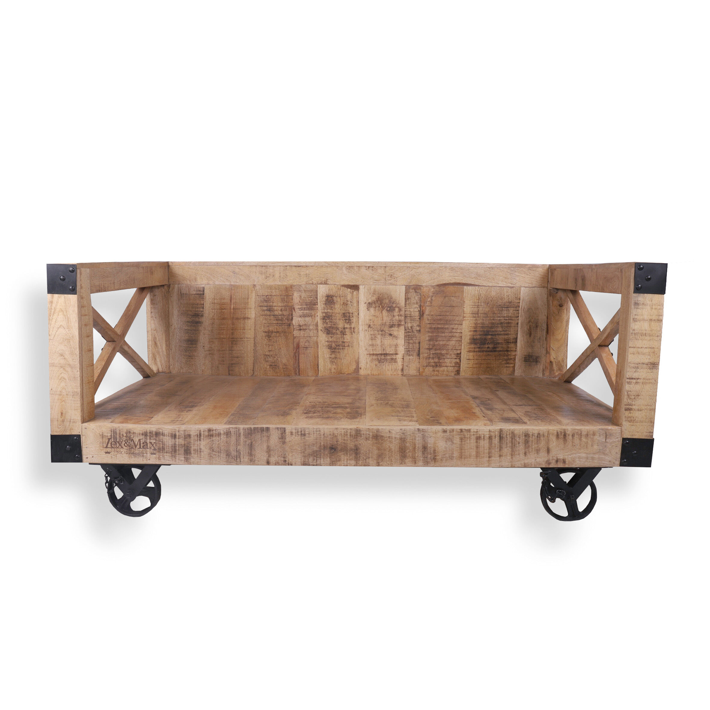 Lex & Max Bari - Divan - Hondenbench meubel - Zand - 58x134x84 cm