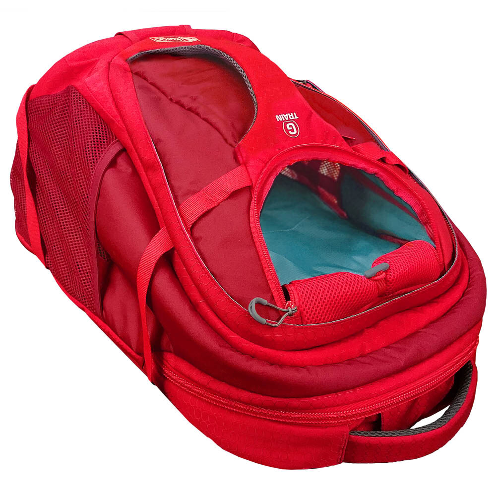 Kurgo G-train Hondenrugzak - Reistas - 53.00 cm - rood - 23.00 cm - 1.00 cm