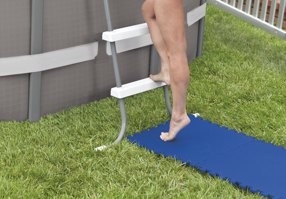 Intex - Vloertegels - 8 stuks - Blauw - 50.00x50.00x50.00 cm