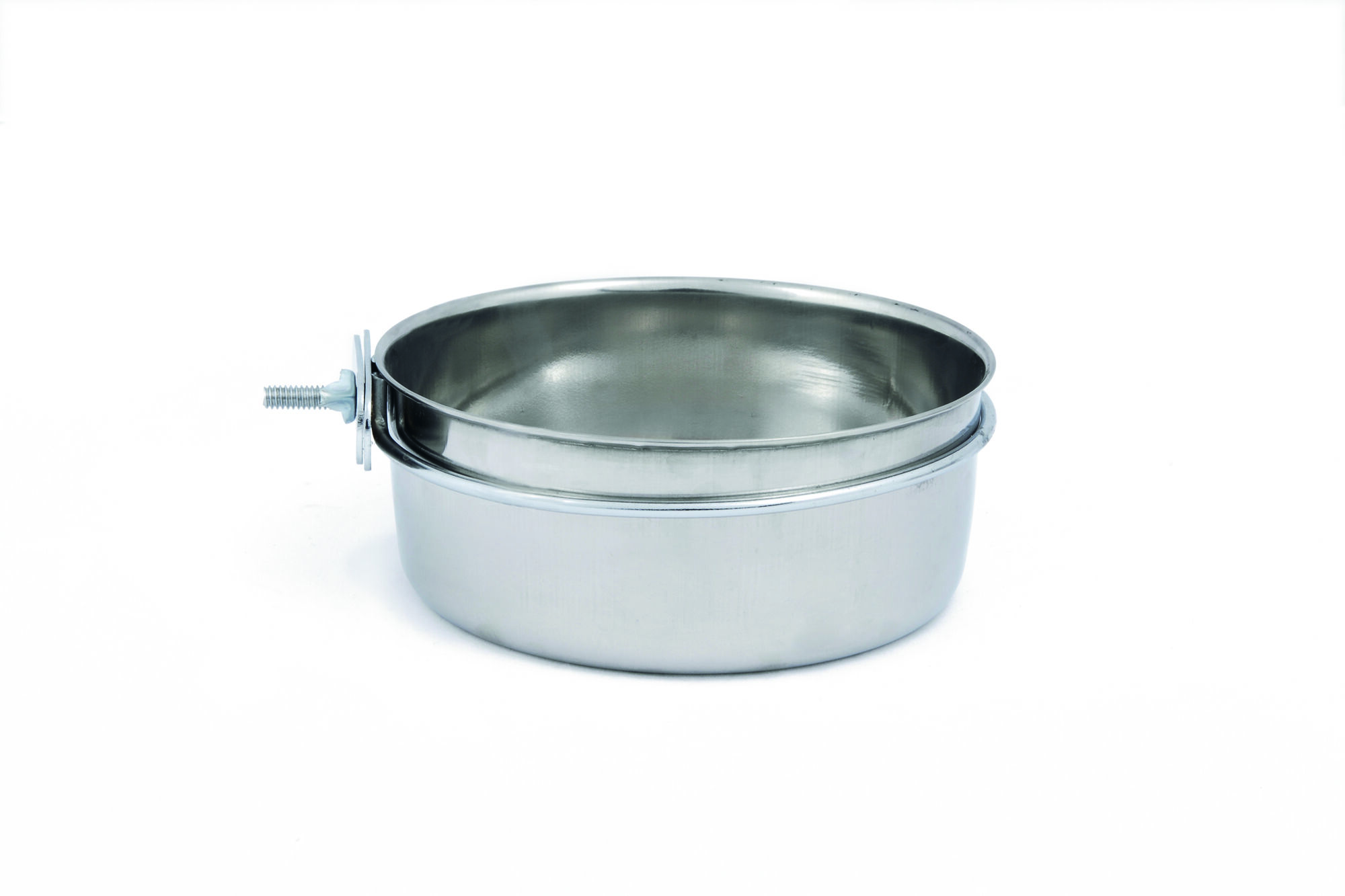 Beeztees Coopcup Inox - voer- en drinkbak - 8.00 cm - Zilver - 10.00 cm - 15.00 cm - 10.00 cm