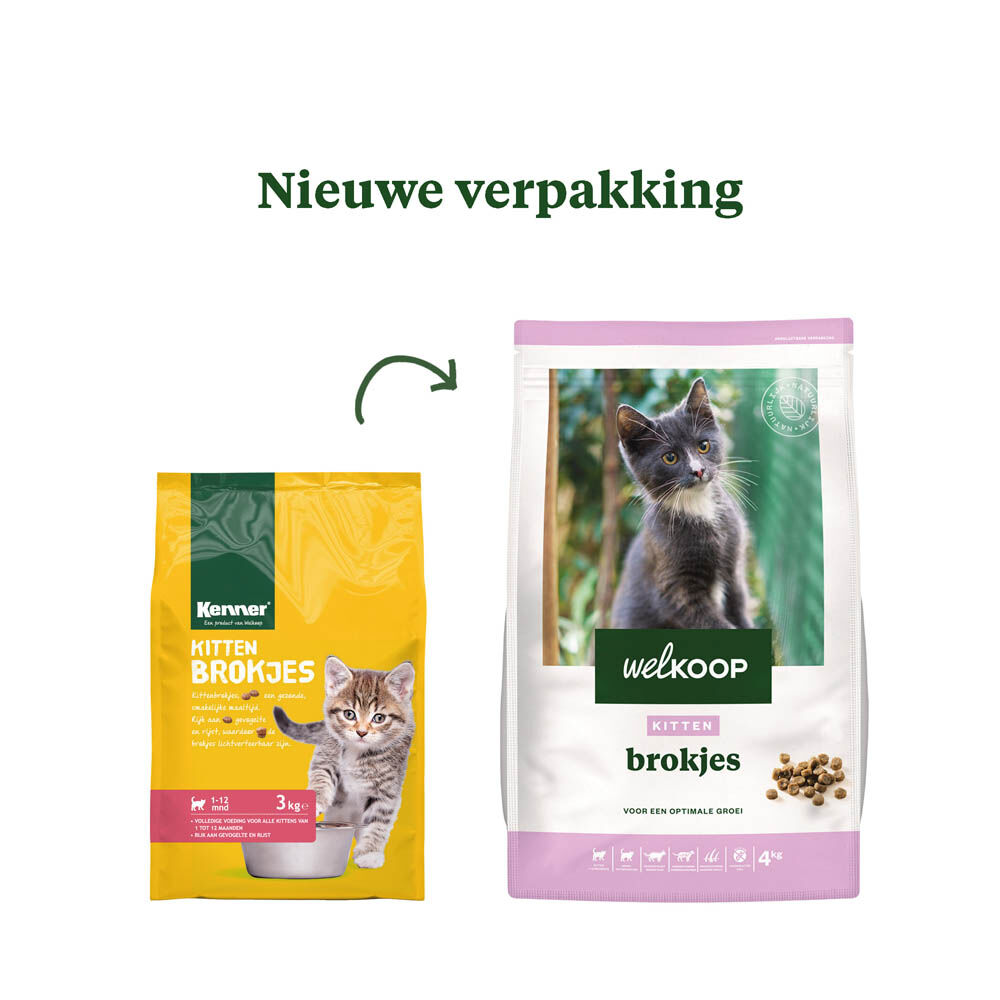 Welkoop Kitten brokjes - Kattenvoer - 4 - gevogelte Welkoop Kitten brokjes - Kattenvoer - 4 - gevogelte