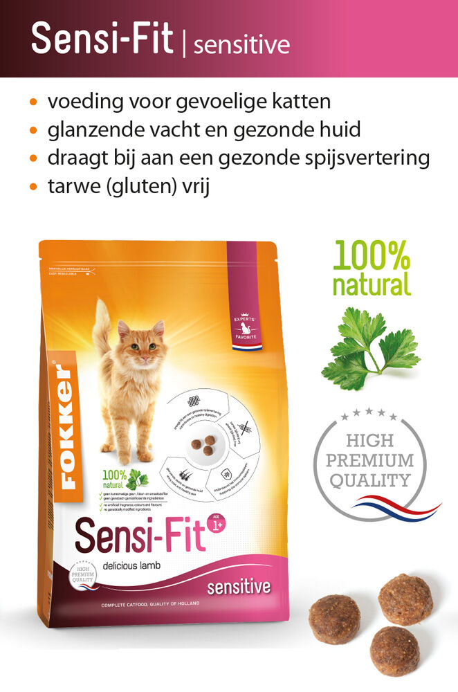 Fokker Sensi-Fit - Kattenvoer - 10.00 - rijst, kip