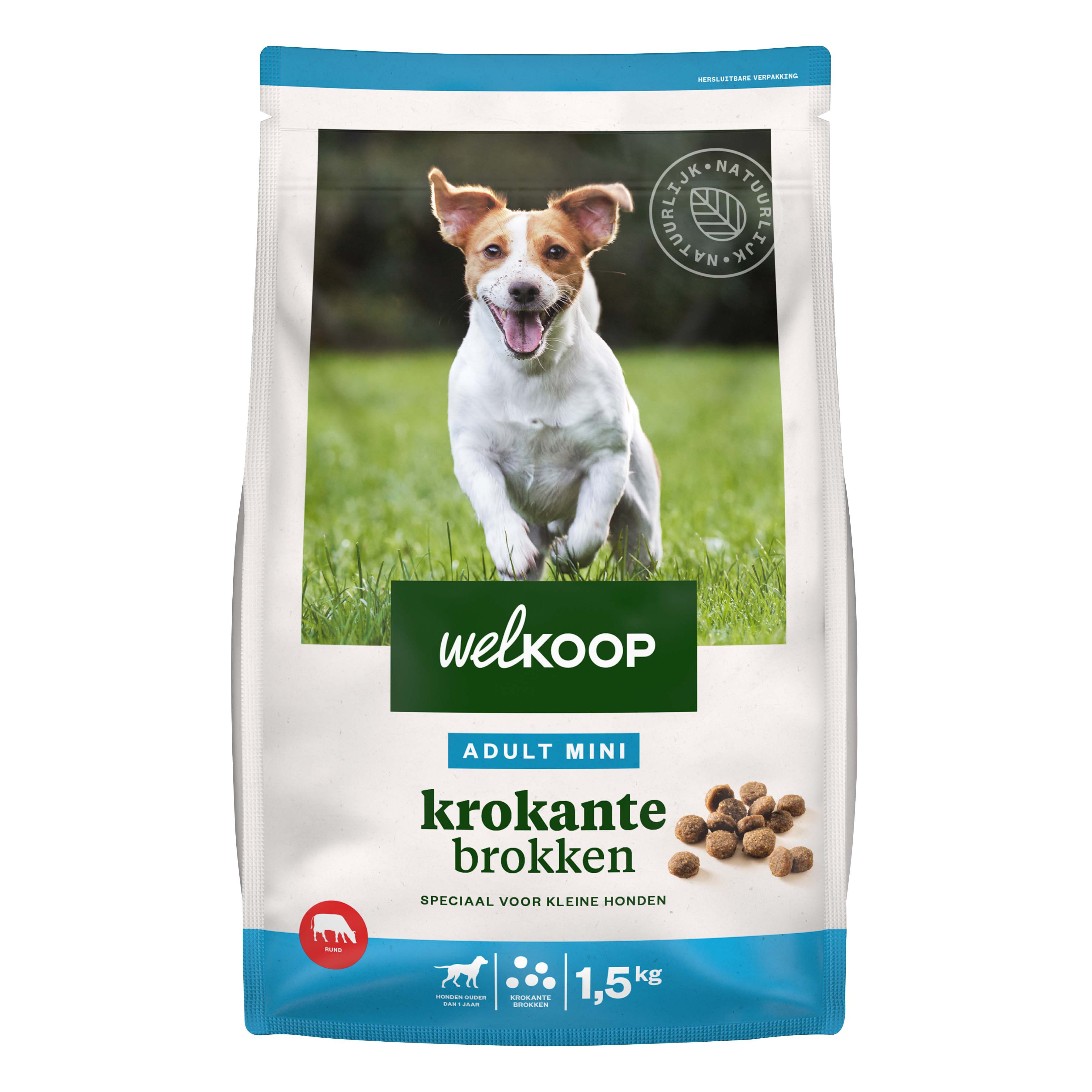 Welkoop Mini Krokante brokken - Hondenvoer Welkoop Mini Krokante brokken - Hondenvoer