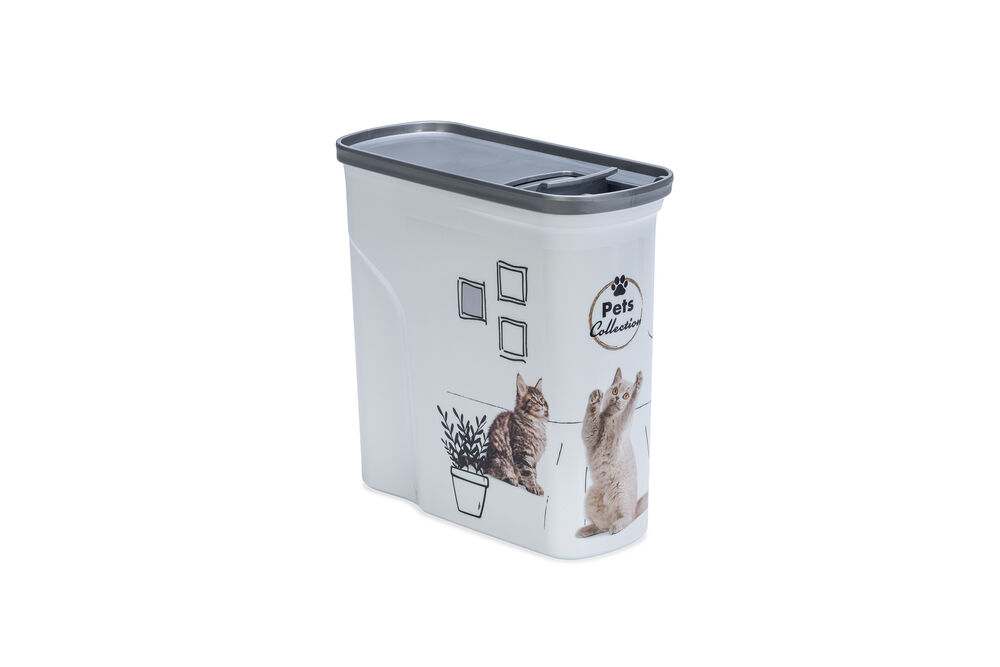 Curver Kat - Voercontainer - 2 l - Wit - 19.5x21x20 cm