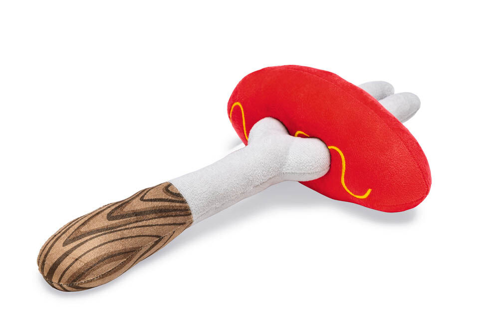 Beeztees Vork en worst - Hondenspeelgoed - Diverse kleuren - 8x18x33 cm