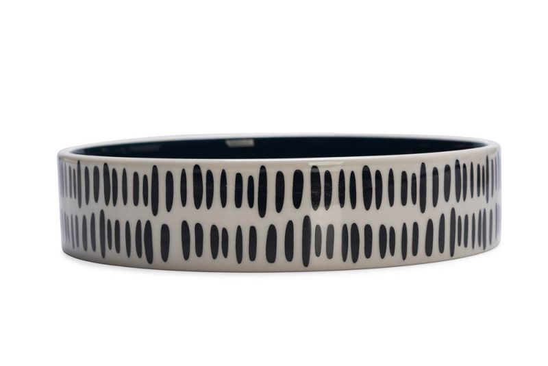 Beeztees Jade - Voerbak - 4.00 cm - 350.00 - Zwart/wit - 16.50 cm - 16.50 cm - 16.50 cm