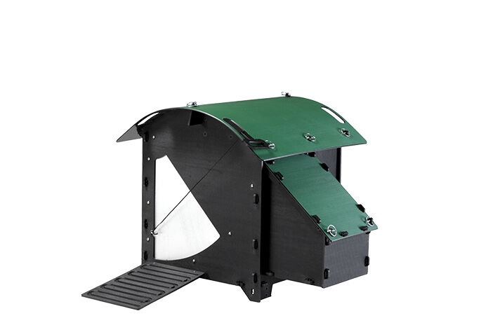 Nestera House - Kippenhok - 2 tot 4 kippen - 78.00 cm - Zwart/Groen - 59.00 cm - S - 56.00 cm