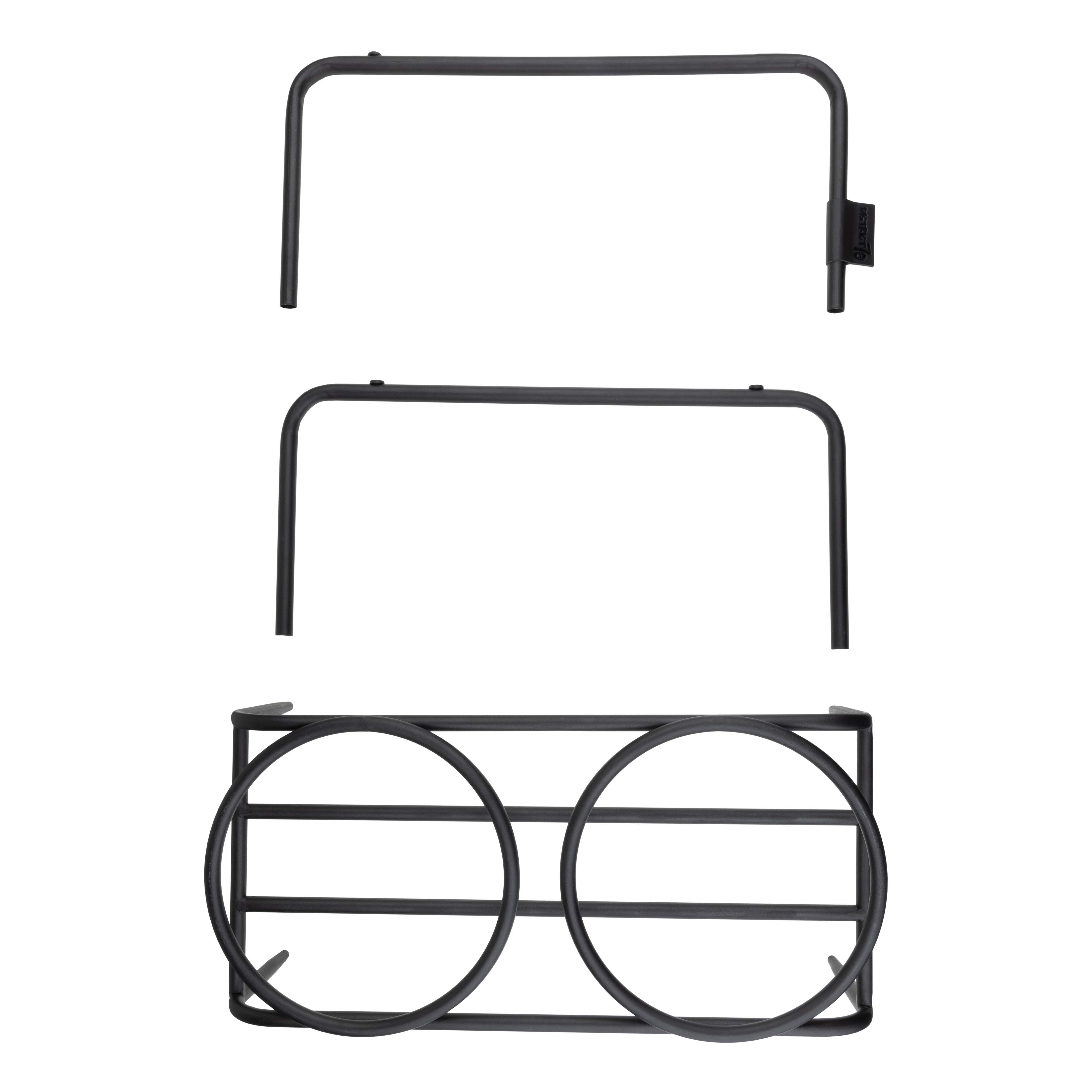 District 70 Butler Metaal - Dinerset - Voerbakstandaard Hond - Zwart - Medium