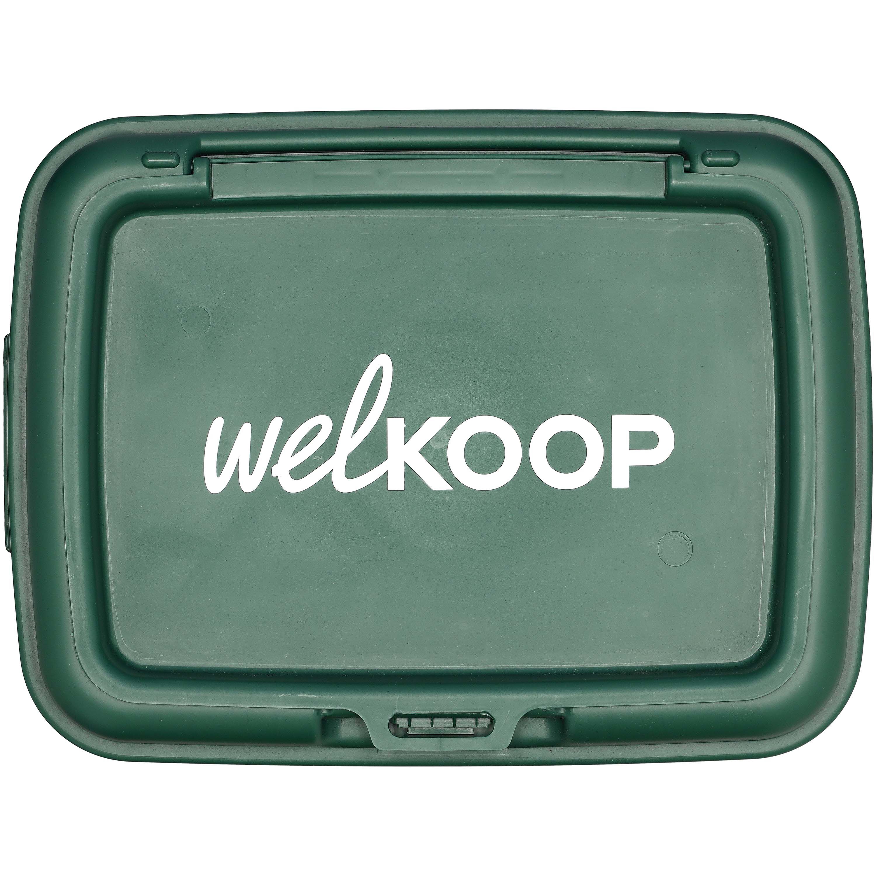 Welkoop Voerton - Met deksel - 53.00 l - 65.00 cm - Groen - 38.00 cm - 29.50 cm