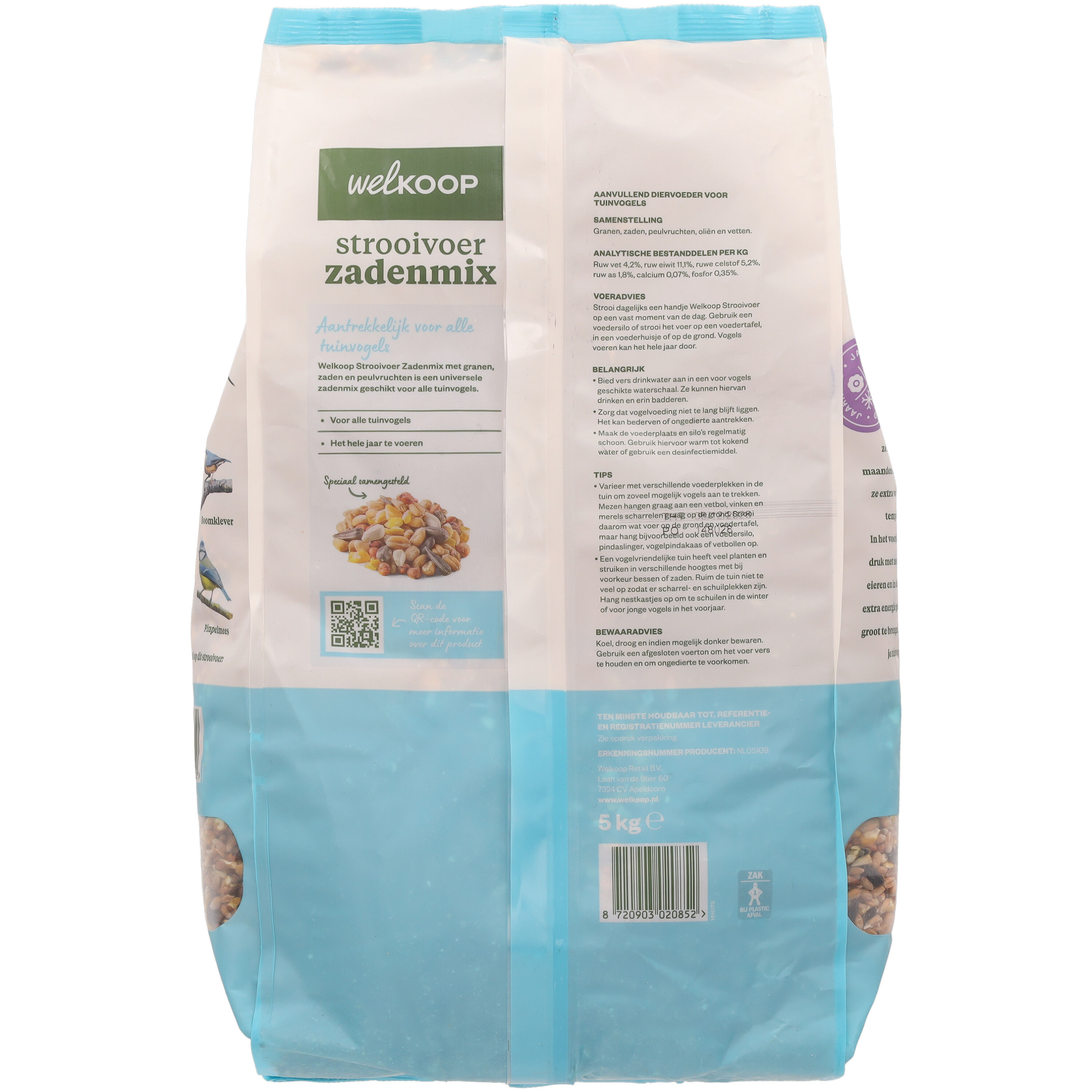 Welkoop - Strooivoer met Zaden - Tuinvogelvoer - 5 - Zadenmix