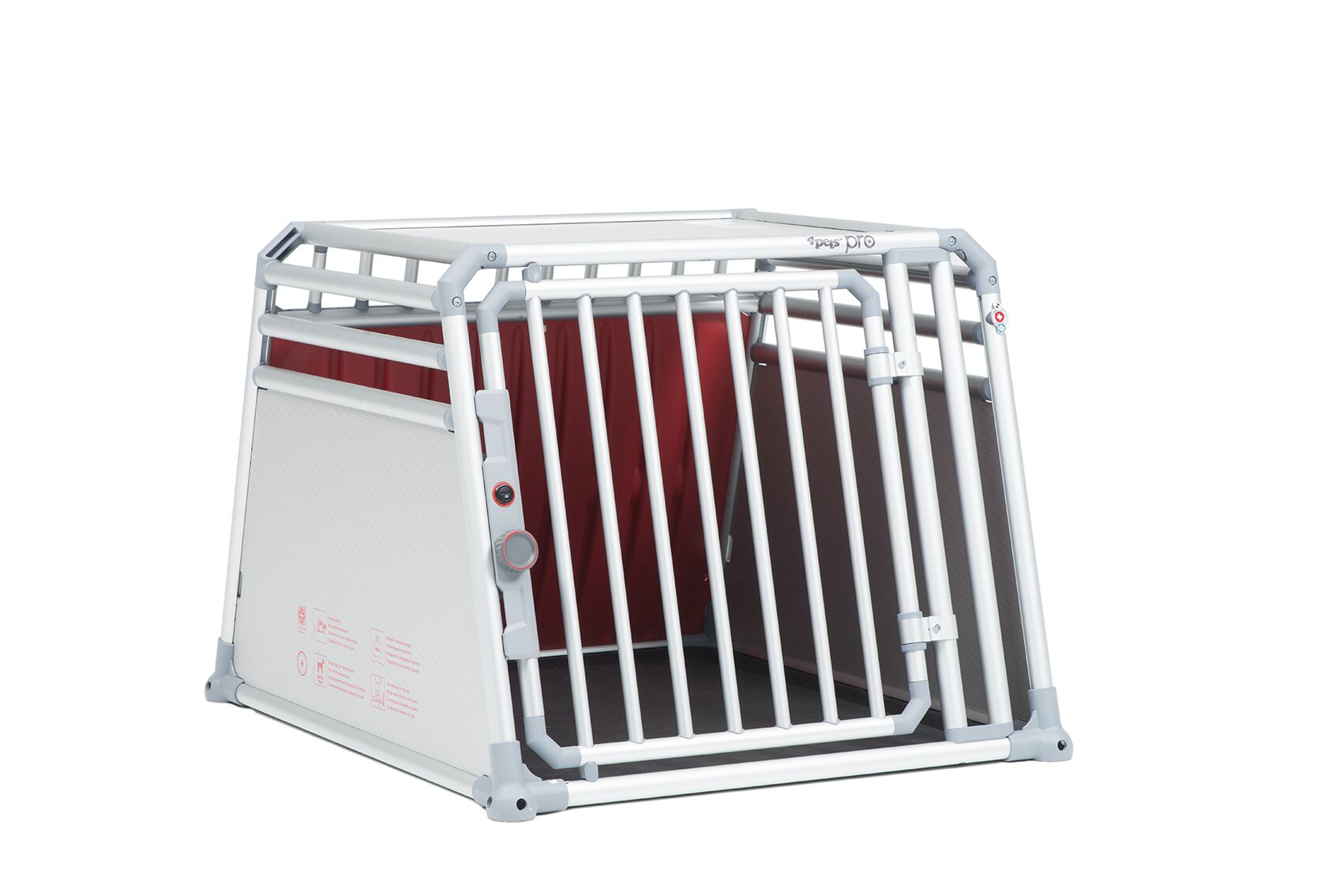 4Pets Pro 4 - Autobench Hond - 66.00 cm - chroom - 81581.50 cm - L - 93.50 cm