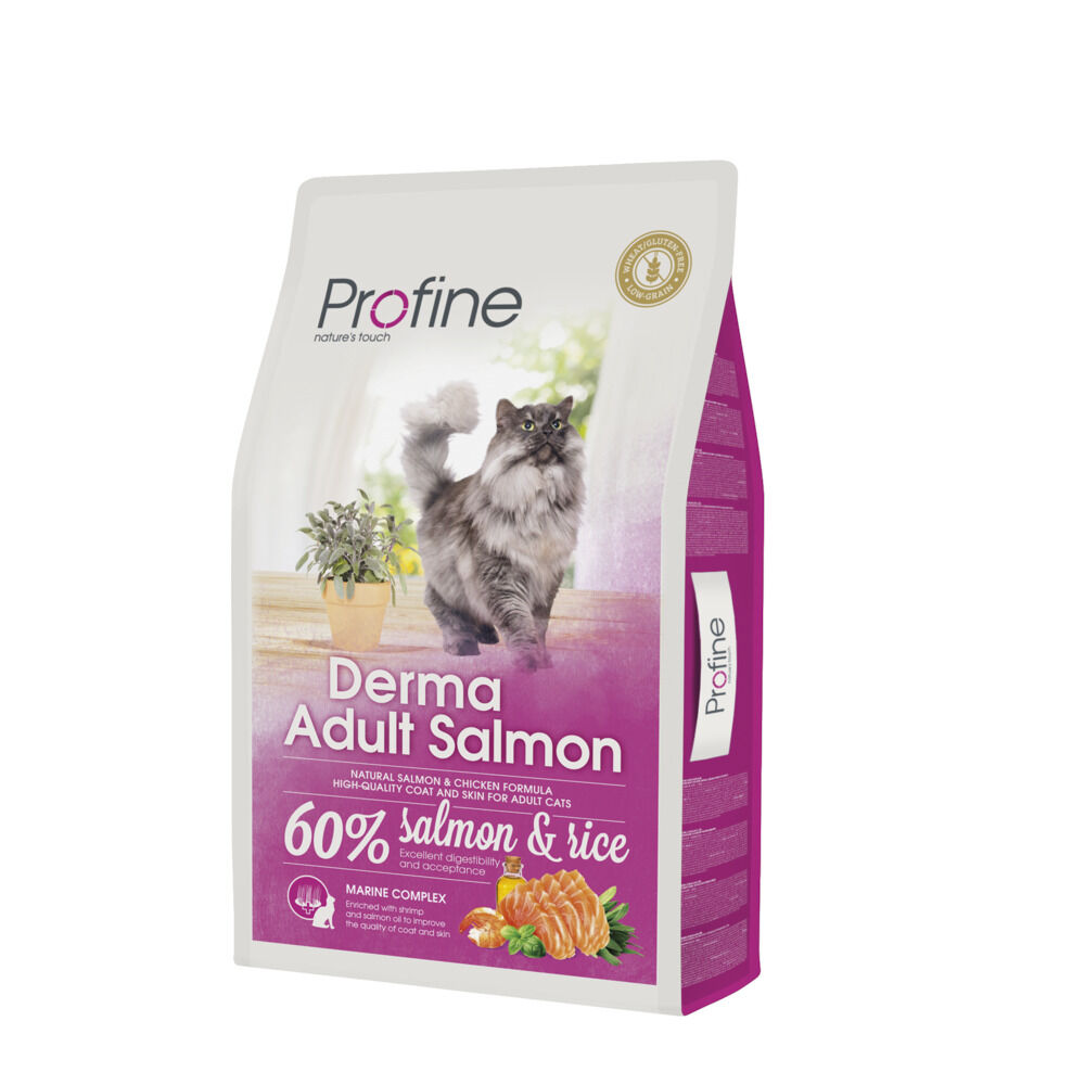 Profine Derma Adult Salmon - Kattenvoer - Zalm - Rijst - 10 kg