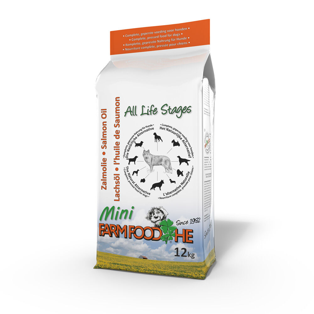 Farm Food HE Zalmolie Mini - Hondenvoer - 12.00 - Zalm