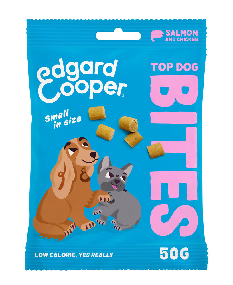 Edgard en Cooper Bites Adult Small - Hondensnack - 50 - kip, zalm - S Edgard en Cooper Bites Adult Small - Hondensnack - 50 - kip, zalm - S