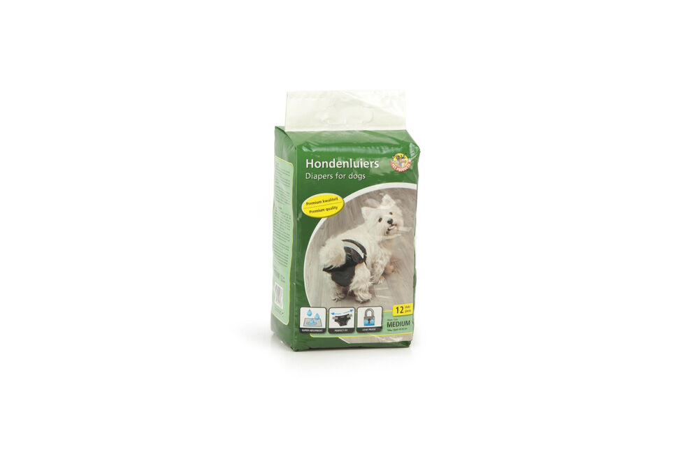 Beeztees Hondenluier - 21.00 cm - Zwart - 13.00 cm - 37.00 cm - M - 10.00 cm